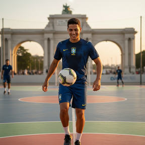 (Compre 1 Leve 2) Camisa Oficial Brasil Copa do Mundo 2026 II - Azul (Unissex)