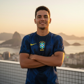 (Compre 1 Leve 2) Camisa Oficial Brasil Copa do Mundo 2026 II - Azul (Unissex)